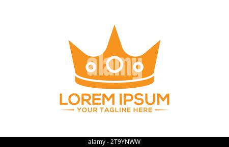Crown Logo Design Unique and Creative Logo Design Stock Vector