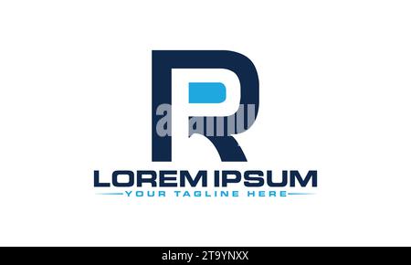 PR Logo Design Unique and Modern Logo Design Stock Vector