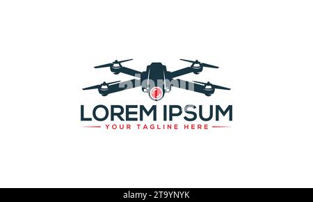 Drone Logo Design Creative and Professional Logo Design Stock Vector