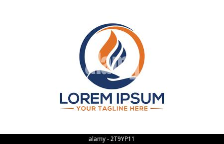 Fire Logo Design Unique and Modern Logo Design Stock Vector