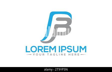FB Logo Design Unique and Creative Logo Design Stock Vector