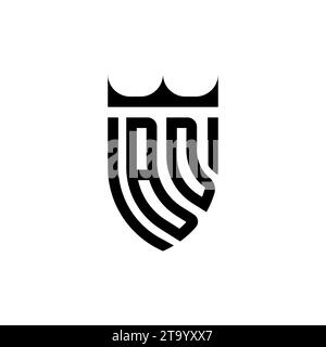 BD Luxury initial logo letters in high quality professional design that will print well Stock Vector
