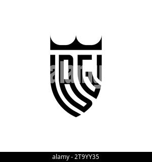 BG Luxury initial logo letters in high quality professional design that will print well Stock Vector