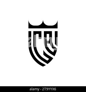 CB Luxury initial logo letters in high quality professional design that will print well Stock Vector