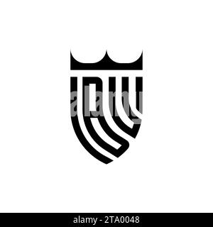 BU Luxury initial logo letters in high quality professional design that will print well Stock Vector
