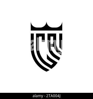 CA Luxury initial logo letters in high quality professional design that will print well Stock Vector