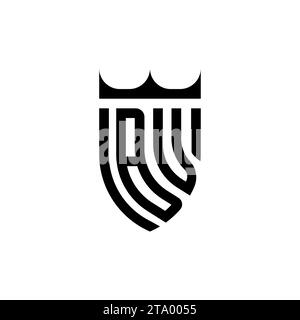 BV Luxury initial logo letters in high quality professional design that will print well Stock Vector
