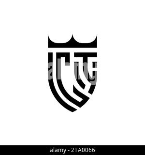 CI Luxury initial logo letters in high quality professional design that will print well Stock Vector