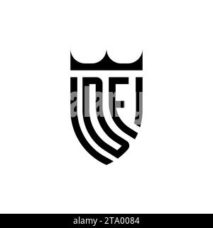 DF Luxury initial logo letters in high quality professional design that will print well Stock Vector