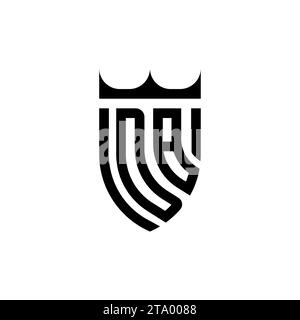 DB Luxury initial logo letters in high quality professional design that will print well Stock Vector