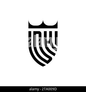 DH Luxury initial logo letters in high quality professional design that will print well Stock Vector