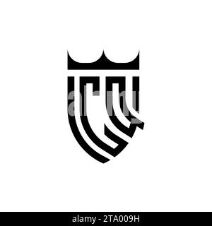 CQ Luxury initial logo letters in high quality professional design that will print well Stock Vector
