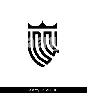 DQ Luxury initial logo letters in high quality professional design that will print well Stock Vector