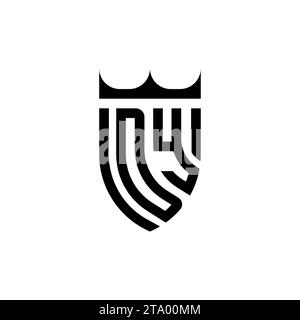 DY Luxury initial logo letters in high quality professional design that will print well Stock Vector