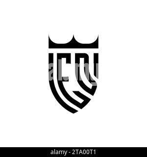 ED Luxury initial logo letters in high quality professional design that will print well Stock Vector
