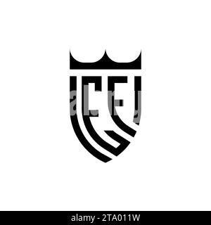 EF Luxury initial logo letters in high quality professional design that will print well Stock Vector