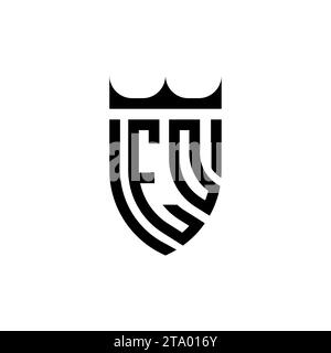 EO Luxury initial logo letters in high quality professional design that will print well Stock Vector