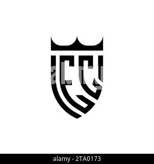 EC Luxury initial logo letters in high quality professional design that will print well Stock Vector