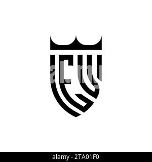 EV Luxury initial logo letters in high quality professional design that will print well Stock Vector