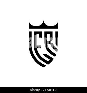 ER Luxury initial logo letters in high quality professional design that will print well Stock Vector