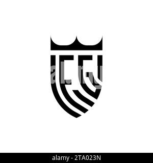 FG Luxury initial logo letters in high quality professional design that will print well Stock Vector