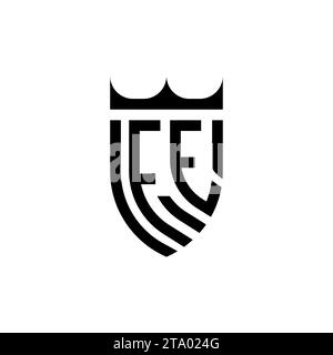 FE Luxury initial logo letters in high quality professional design that will print well Stock Vector