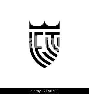 FT Luxury initial logo letters in high quality professional design that will print well Stock Vector