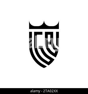 GB Luxury initial logo letters in high quality professional design that will print well Stock Vector