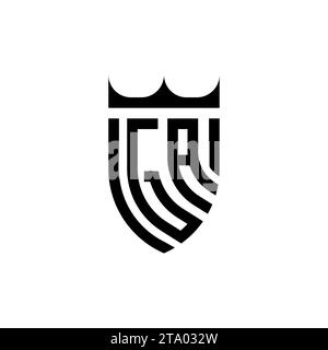 GA Luxury initial logo letters in high quality professional design that will print well Stock Vector