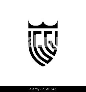GG Luxury initial logo letters in high quality professional design that will print well Stock Vector