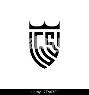 GS Luxury initial logo letters in high quality professional design that will print well Stock Vector