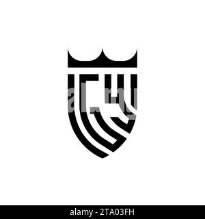 GY Luxury initial logo letters in high quality professional design that will print well Stock Vector