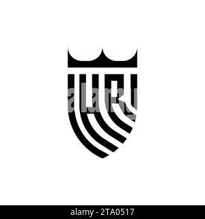 HR Luxury initial logo letters in high quality professional design that will print well Stock Vector