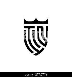 ID Luxury initial logo letters in high quality professional design that will print well Stock Vector