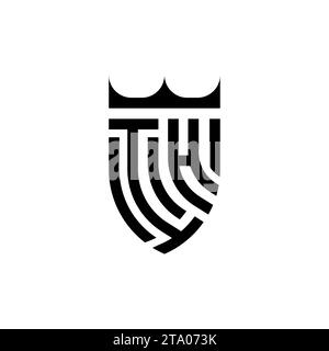 IH Luxury initial logo letters in high quality professional design that will print well Stock Vector