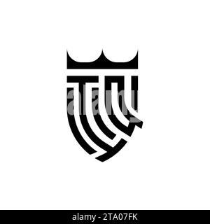 IQ Luxury initial logo letters in high quality professional design that will print well Stock Vector