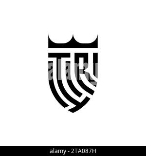 IR Luxury initial logo letters in high quality professional design that will print well Stock Vector