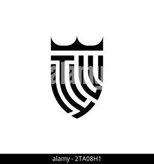 IU Luxury initial logo letters in high quality professional design that will print well Stock Vector