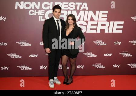 Alessio Simonetti und Dafne Montalbano bei der Premiere der Sky TV-Serie Non ci resta che il crimine - La serie im Space Cinema Moderno. Rom, 27.11.2023 *** Alessio Simonetti and Dafne Montalbano at the premiere of the Sky TV series Non ci resta che il crimine La serie at Space Cinema Moderno Rome, 27 11 2023 Foto:xA.xM.xTinghinox/xFuturexImagex crimine 3173 Credit: Imago/Alamy Live News Stock Photo