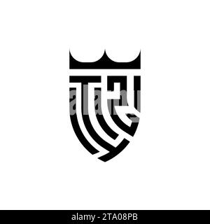 IZ Luxury initial logo letters in high quality professional design that will print well Stock Vector