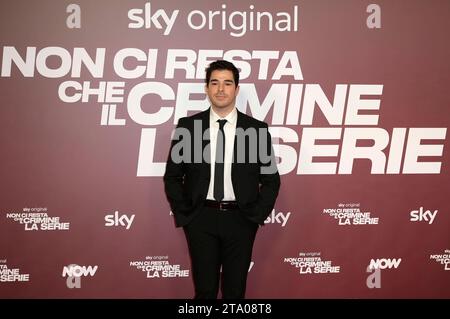 Alessio Simonetti bei der Premiere der Sky TV-Serie Non ci resta che il crimine - La serie im Space Cinema Moderno. Rom, 27.11.2023 *** Alessio Simonetti at the premiere of the Sky TV series Non ci resta che il crimine La serie at Space Cinema Moderno Rome, 27 11 2023 Foto:xA.xM.xTinghinox/xFuturexImagex crimine 3179 Credit: Imago/Alamy Live News Stock Photo