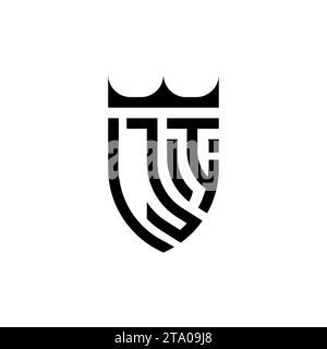 JI Luxury initial logo letters in high quality professional design that will print well Stock Vector