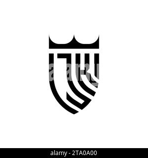 JK Luxury initial logo letters in high quality professional design that will print well Stock Vector