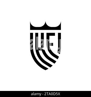 KF Luxury initial logo letters in high quality professional design that will print well Stock Vector