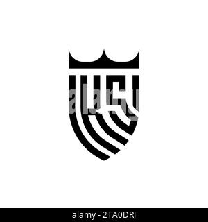KS Luxury initial logo letters in high quality professional design that will print well Stock Vector