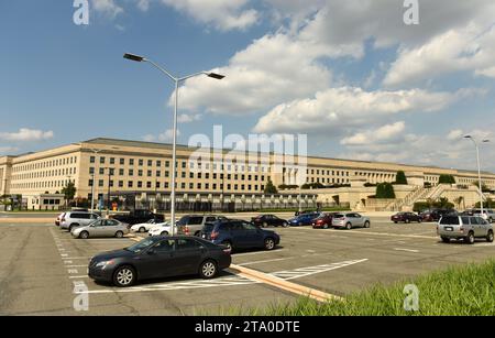 Washington, DC - June 01, 2018: Pentagon building, headquarters for the United States Department of Defense. Stock Photo