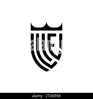 LE Luxury initial logo letters in high quality professional design that will print well Stock Vector
