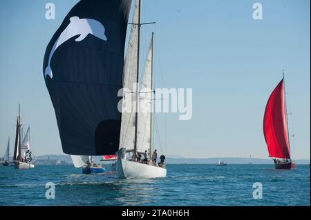 SAILING - PANERAI - TRANSAT CLASSIQUE 2012 - CASCAIS > LA BARBADE - START - CASCAIS (POR) - 02/12/2012 - PHOTO OLIVIER BLANCHET / DPPI - ILLUSTRATION Stock Photo