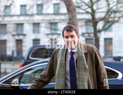 London, UK. 28th Nov, 2023. John Glen MP Paymaster General and Minister for the Cabinet office Arrives at cabinet offie today for Cabinet meeting Credit: Richard Lincoln/Alamy Live News Stock Photo