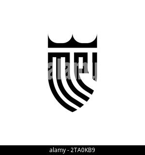 MP Luxury initial logo letters in high quality professional design that will print well Stock Vector